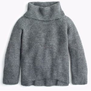 J.Crew Point Sur Ribbed Turtleneck Sweater - Grey